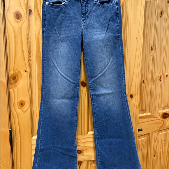 7 For All Mankind Denim - 7 For All Mankind Dark Blue Flare Jeans